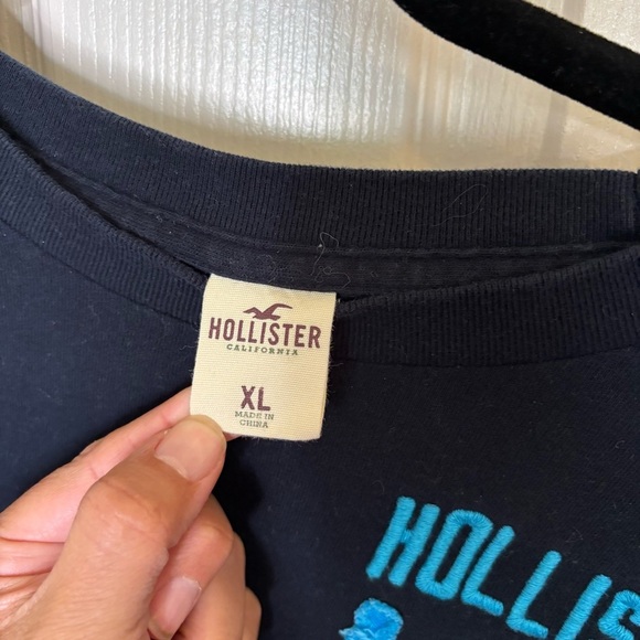 Hollister Navy Blue Surfing Animal Cotton Tee T-Shirt Men’s XL Soft - Picture 4 of 6